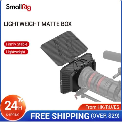 SmallRig Lightweight Clamp-On Matte Box with Carbon Fiber Top Flag 2660