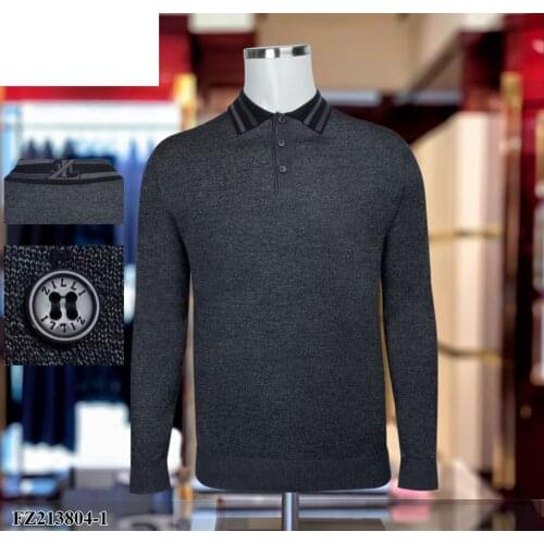 Billionaire Sweater Cashmere mens 2021 winter new zipper high quality elasticity warm Fashion button big size M-4XL Solid color