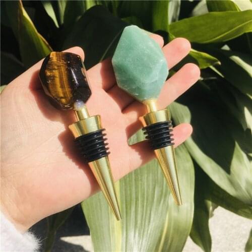 New creative natural crystal wine stopper