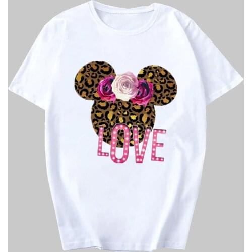New Minnie Mouse T Shirt Women Kawaii Top Cartoon Graphic Tees Funny Harajuku Disney T-shirt Unisex Fashion Tshirt Female