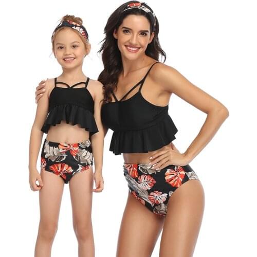 New parent-child swimsuit bikini manufacturers spot swimwear wholesale Girls swimwear