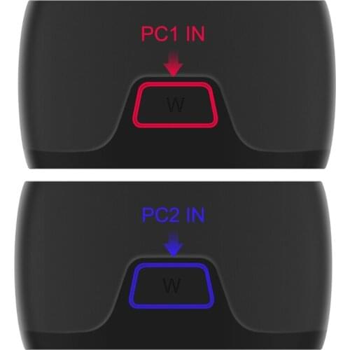 Upgrade New HDMI-compatiible KVM Switch Two In One Out Two Ports USB for Keyboard Mouse and Printer Sharing