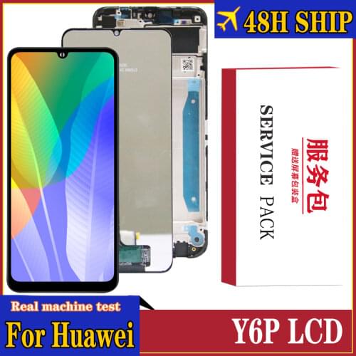 Original 6.3'' LCD for Huawei Y6p LCD Display Touch Screen Digitizer Assembly For Huawei Y6p MED-LX9 MED-LX9N Display