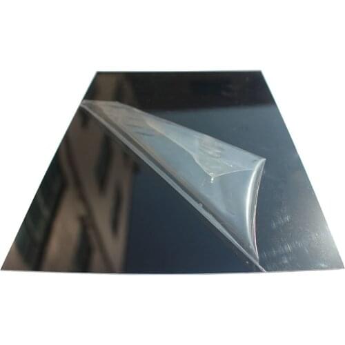 Custom Cut 4"x 5" Building Decoration WetPlate Handcrafted Photography Tintype Material Black Coated Mirror Aluminum Plate