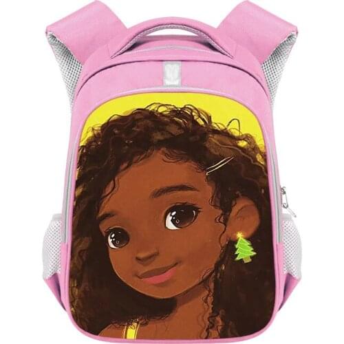 13 Inch Afro girls backpack Children School Bags Black Art African Girl for Teenagers girls School Bagpack Kids Book Bags