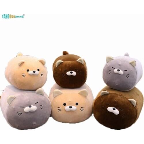 40-50cm Cute Fat Cat Plush Toys Soft and Cozy Stuffed Animal Dolls Baby Sleep Playmate Pillow for Kids Girl Lovely Xmas Gift