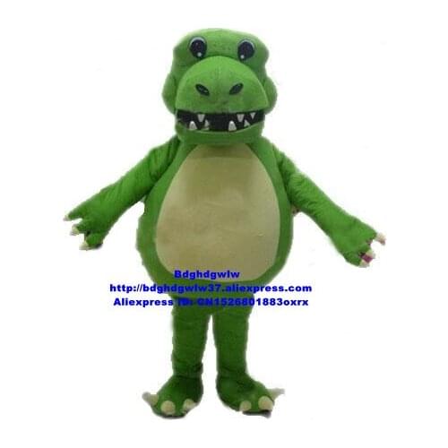 Blue Dinosaur Dino Tyrannosaurus Iguanodon Mascot Costume Adult Cartoon Character Outfit Suit Wedding Ceremony Mega-event zx353