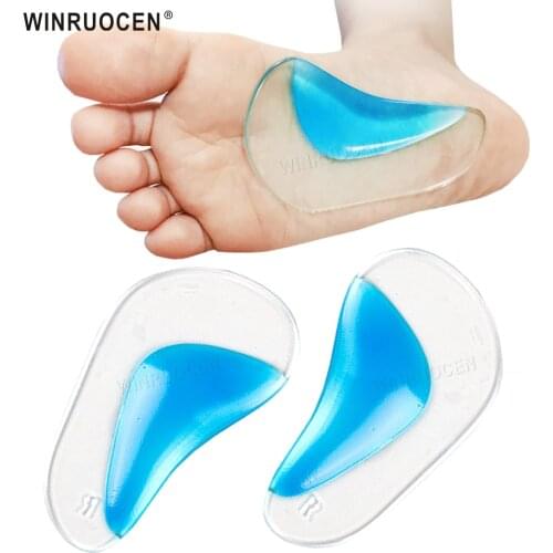 Insole Orthotic Professional Arch Support Insole Flat Foot Flatfoot Corrector Shoe Cushion Insert Silicone Gel orthopedic pad