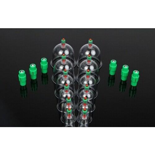 Traditional Chinese Massage Medical 12 Cups Cupping Set Acupuncture with 6pcs magnets Point Therapy Kit wholesale price