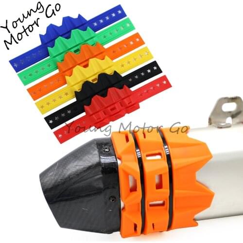 Universal motorcycle moto Exhaust escape Muffler Silencer Protector guard for ktm exc crf 230 dirt bike parts motocross