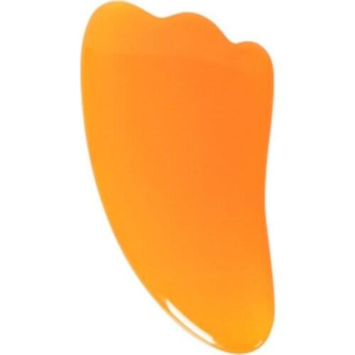 Yellow Natural Resin Scraping Board Scraping Massager Face Meridian Scraping Board Massage Tool Arm Massage Tool