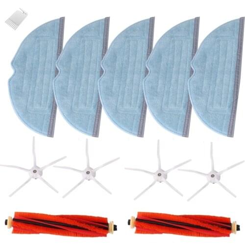 Promotion!Mop Cloths Main Brush Side Brush for Xiaomi Roborock T7 T7Plus S7 Vacuum Cleaner Parts Vacuum Cleaner Accessories