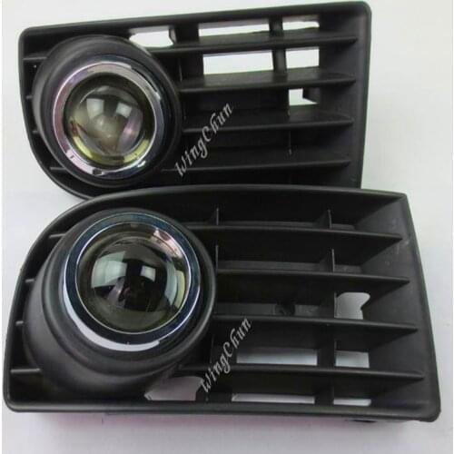 Accessories Dedicated Fog Lights Lamps Grille Set For VW Golf 5 MK5 Rabbit 2005-2007 USA Model Original Position 2Pcs/Set