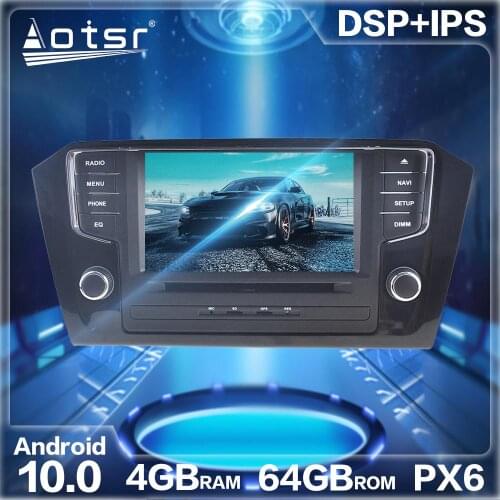 Aotsr Android 10.0 4+64G Car Radio Player GPS Navigation DSP For Volkswagen VW Passat 2015 2016 2017 Auto Radio Tape Recorder