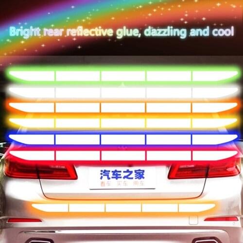 Free Delivery,reflective Sticker Reflective Personalized Body Sticker for Trunk Bumper Tailbox Creative Reflector Material 0-30