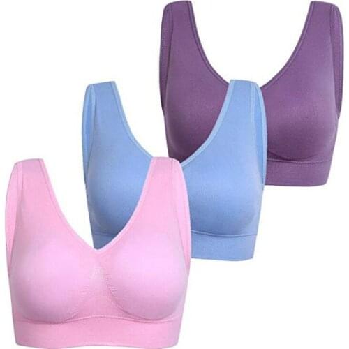 Seamless large Size Sexy Lingeries Women With chest pad bras Vest Sleep plus size S-6XL womens underwear