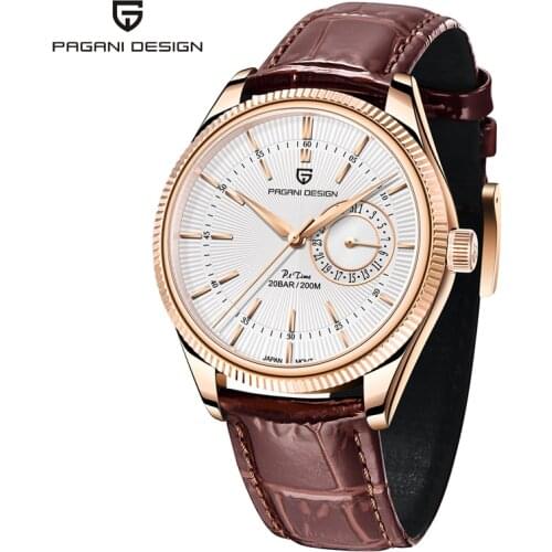 Pagani Design Luxury Men Quartz Wrist Watch VH65 Movement Automatic Date Top Brand Waterproof 200M Sapphire Glass Clock Relogio