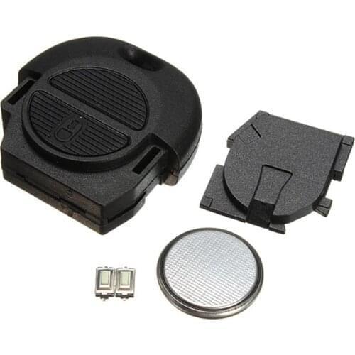 1PCS Remote Key Fob Case Repair Kit Key Shell 2 Switches & Battery For Nissan ALMERA PRIMERA MICRA X TRIAL NATS