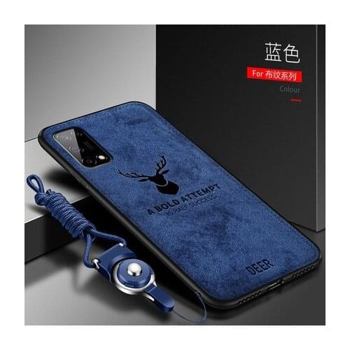 For OPPO Realme V5 V3 Case Luxury Soft STPU+Hard fabric Deer Protective Back Cover Case for oppo realme v3 realmeV5 phone shell