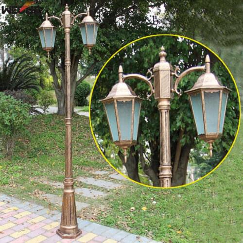 H≈2.5M) European thickened lamp pole two die-cast aluminum garden lights outdoor garden road lighting lighting