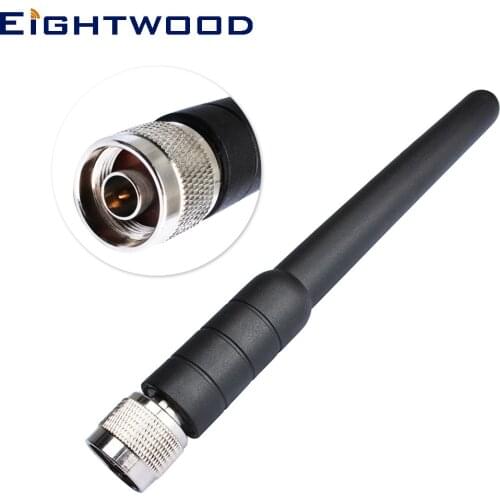 Eightwood 824~896MHz 1850-1990MHz Rubber Duck Antenna N Male Connector Tilt Swivel 5dBi NFC RFID Whip Aerial for Homematic CCU2