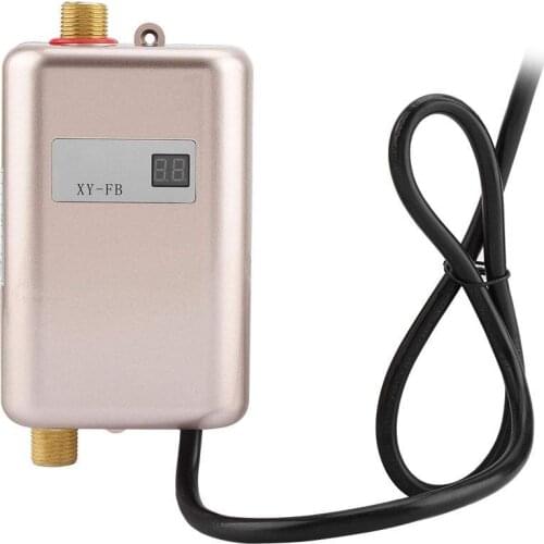 3800W Electric Water Heater Digital Instantaneous Tankless Water Heater Kitchen Bathroom Shower Instant Water Heated 220V