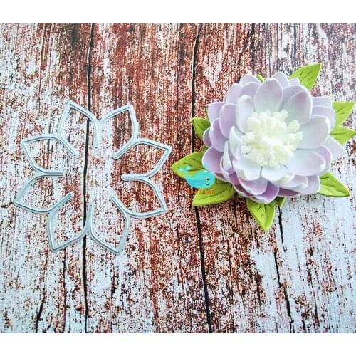 Lotus Metal Cutting Dies Scrapbooking Stencil for Album Paper DIY Gift Cards Decoration Embossing Mold Dies New 2020