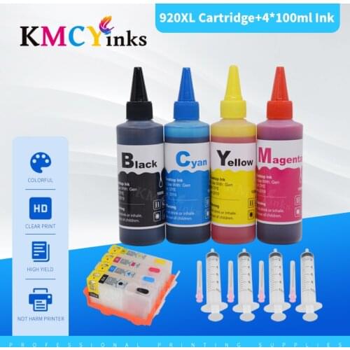 KMCYinks Refillable Ink Cartridge for HP 920 for HP 920XL Inkjet Officejet 6000 6500 6500A 7000 Printer Cartridge With ARC chips