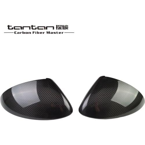 Mirror Covers Caps Tantan Carbon Fiber Parts Applicable For Porsche Cayenne Automobiles Interior Accessories Stickers