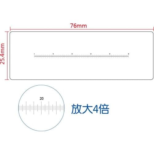 Round Corner R Corner Radius Point Line Gauge Area Measurement Film Ruler Calibration Slide Transparent PET Stain Card