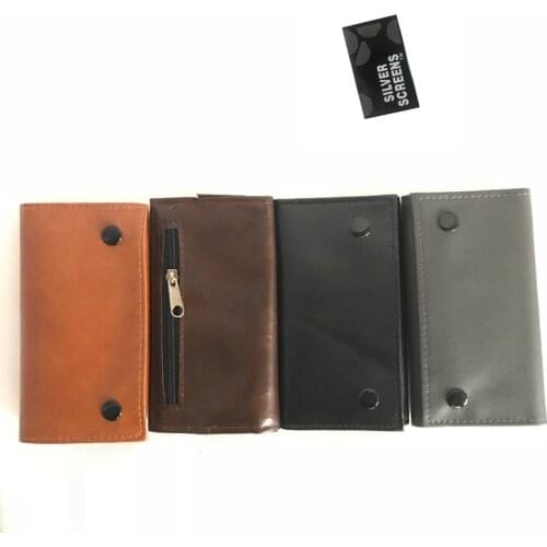 Hot 1Pcs new arrival PU Fashion tobacco bag Solid color zipper European and American style tobacco bag purse bag