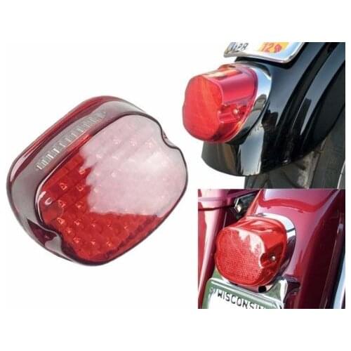 LJBKOALL Motorcycle LED Red Tail Brake Light Low Profile for Harley Dyna Road King XL 833 1200