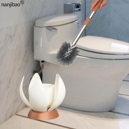 Automatic Closed Toilet Brush Set Creative Bathroom Long Handle No Dead Angle WC Cleaning Brush Household Bathroom Accessories