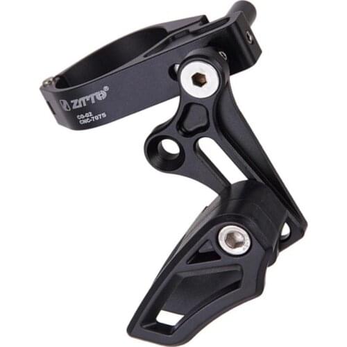 MTB Road Bike Seat Tube Chain Guide, Bicycle Single Speed Chainring Protector, for Clamp on ø31.8-35mm Cycle Frame Tube