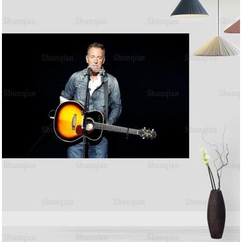 Bruce Springsteen Poster Wall For Living Room Art Poster Decoration Canvas Fabric Bright No Frame Morden Print Wall 0422