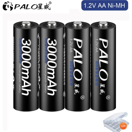 PALO 1.2V NI-MH AA Rechargeable 1.2V AA Battery NI-MH Battery For Environmental Protection Batteries Toys,Clocks,Remote Control