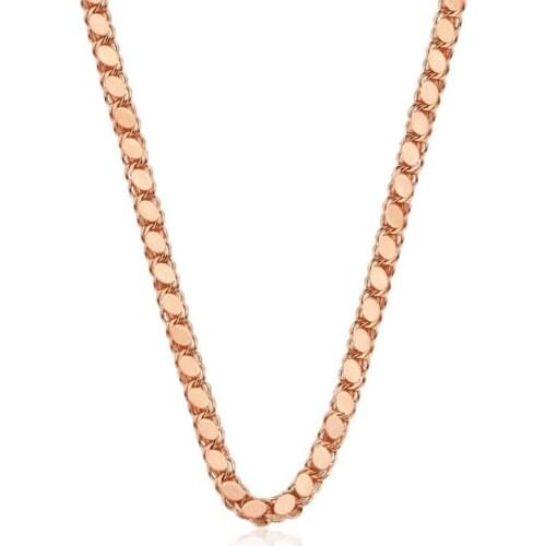 Silverlina Silver Rose Sequin Barley Chain