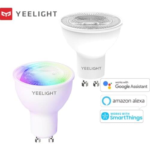 Yeelight GU10 Smart Bulb W1 Multicolor/Dimmable for Smart Home App Voice Control Work with OK Google Alexa SmartThings 220V 240V