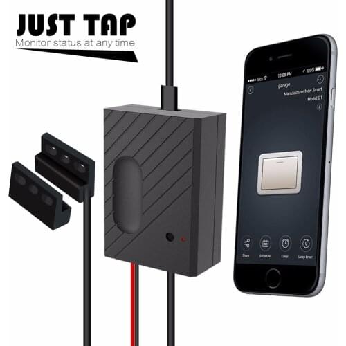 WiFi Smart Switch Garage Door Controller Compatible Garage Door Opener Smart Phone Remote Control Timing Function Voice Control