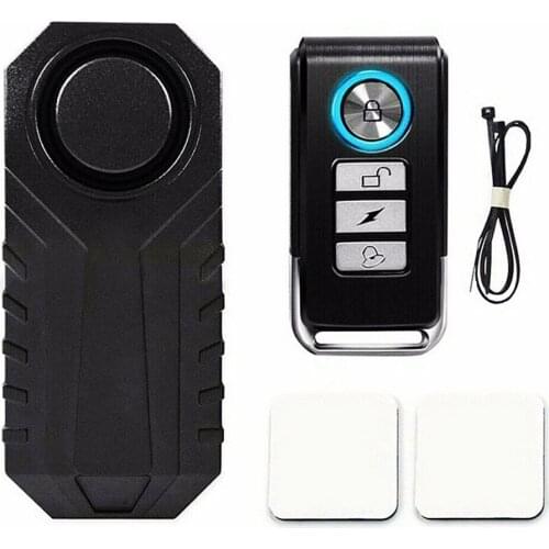 Waterproof Electric Security Anti Lost Alam Device Wireless Bike Motorcycle Alarm Remote Control Vibration Displacement Detector