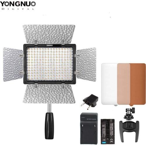 YONGNUO YN160III YN-160III Pro LED Video Light Adjustable Tem AC Battery kit for Photography video light camera DV Canon Nikon