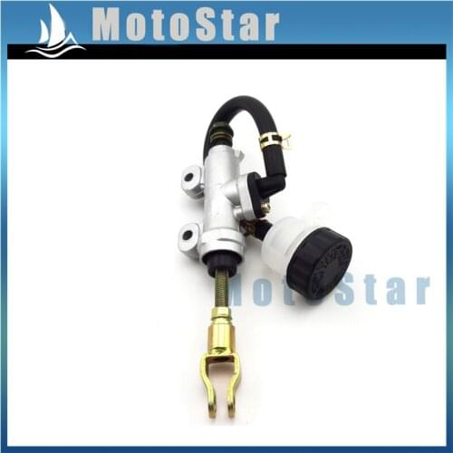 Rear Foot Brake Master Cylinder Pump With Reservoir For Chinese 50cc 70cc 90cc 110cc 125cc 150cc 200cc 250cc ATV Quad 4 Wheeler