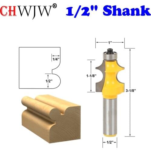 1PC 1/2" Shank 1/4" Radius Corner Bead/Beading Router Bit - Chwjw 13108