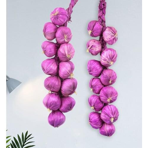 1pcs Simulation Purple Garlic Foam Model Pastoral Style Home Decoration Childrens Toys Photography Props String