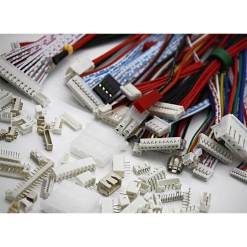 100set JST 1.25 2/3/4/5/6 pin Female Plug and Male connector with Cable Wire Each 20sets