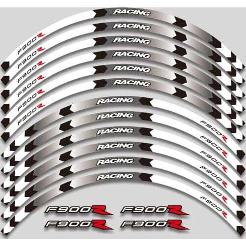 Motorcycle wheel sticker 12Pcs Thick Edge Outer Rim Sticker Stripe Wheel Decals For BMW f900r f 900 r F900R F900 R