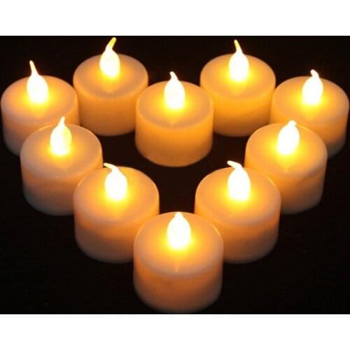240 pieces 12Pcs Flickering Christmas Flicker Flameless LED Tealight Tea Candles Light Battery Operated Wedding