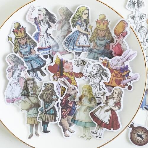 40pcs/bag DIY scrapbooking vintage cute doll series photo albumjournal happy planner decoration