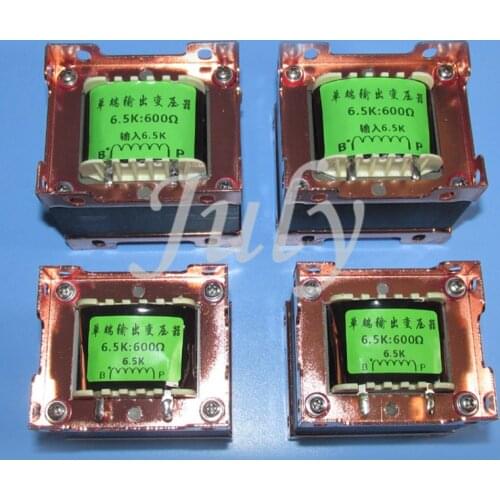 6.5K: 600Ω 46Hz-30KHz-3db, 1KHz 0db tube single-ended output transformer, earphone, pre-stage dual-use, EI57 and EI66 Iron core