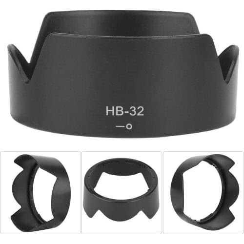 HB-32 Lens Hood Camera Accessories for Nikon AF-S DX 18-70 18-105mm 18-135mm f/3.5-5.6G Lens HB32 Black